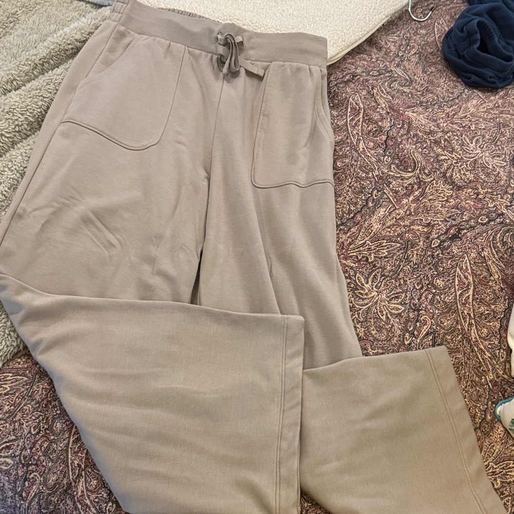 ZSupply Casual Taupe  Wide-Leg Pants